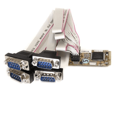 Startech MPEX4S552 Mini PCIe - 4x DB-9 Port bővítő (MPEX4S552)