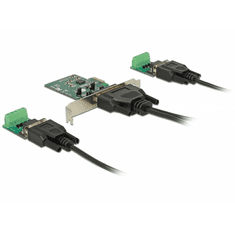 DELOCK 65841 2x Soros RS-422/485 port bővítő PCIe kártya (65841)