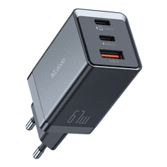 Mcdodo 2x USB-C / USB-A Hálózati töltő - Fekete (67W) (CH-1541)