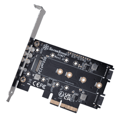SST-ECM27 Belső M.2 port bővítő PCIe kártya (SST-ECM27)