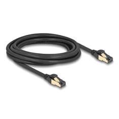 DELOCK S/FTP CAT7 Patch kábel 3m - Fekete (80250)