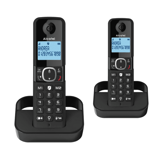 Alcatel F860 Duo Vezeték nélküli telefon - Fekete (F860 DUO)