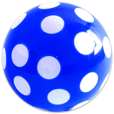 EUROPLAST 103380002 Kék pöttyös gumilabda hálóban - 22 cm (103380002)