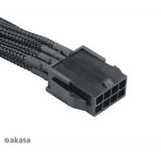 Akasa FLEXA P8 8pin ATX hosszíbító tápkábel 30cm (AK-CBPW08-40BK) (AK-CBPW08-40BK)