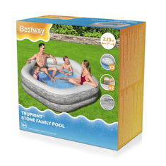 Bestway Family Pool TruPrint négyszögletű medence (213 x 206 x 53 cm ) (54423)