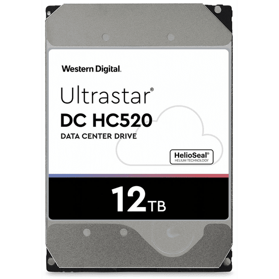 Western Digital 12TB Ultrastar DC HC520 (4Kn SE Modell) SATA3 3.5" Szerver HDD (0F30143)