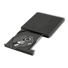 Qoltec External DVD RW recorder USB 2.0, Black (51858)