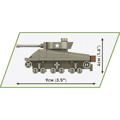 Cobi Blocks HC M4A3 Sherman Tank 103 darabos építőkészlet (3089)