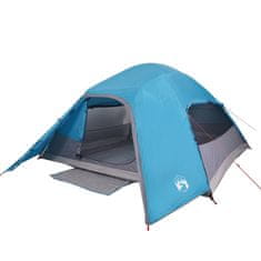 Vidaxl 6 személyes kék vízálló kupolás családi sátor 94724