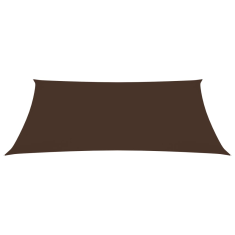 Vidaxl barna téglalap alakú oxford-szövet napvitorla 3,5 x 4,5 m (135819)
