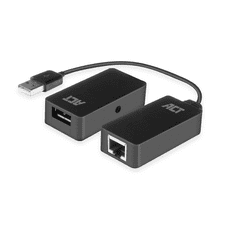 ACT AC6063 csatlakozó átlakító USB A RJ-45 Fekete (AC6063)