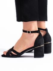 Amiatex Női szandál 108202 + Nőin zokni Gatta Calzino Strech, fekete, 41