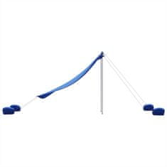 Vidaxl kék strandnapernyő homokrögzítőkkel 214 x 236 cm 4008641