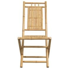 Vidaxl 8 db összecsukható bambusz kerti szék 46 x 66 x 99 cm 3278513
