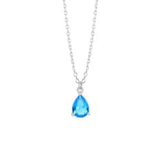 Preciosa Gyönyörű nyaklánc kék kristállyal Azure Candy 5402 67