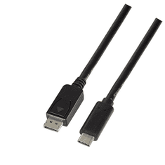 LogiLink USB 3.2 Gen 1x1 USB-C M és Display-port 1.2 1,8m (UA0335) (UA0335)