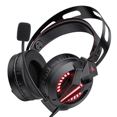 Onikuma M180 pro vezetékes gaming fejhallgató fekete (M180 PRO headsetB) (M180 PRO headsetB)