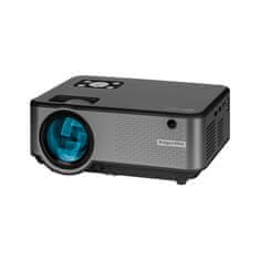 Krüger&Matz Hordozható WIFI BT LED projektor HDMI USB és FULL HD hangszóró akár 150"-ig