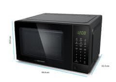 Esperanza 1100W LCD mikrohullámú sütő 20L touch HORNEADO
