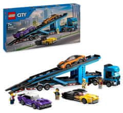 LEGO City 60408 Autószállító kamion sportautókkal