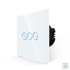 Luxion Egyszerű Fényerőszabályzós Dimmer Érintőkapcsoló Üvegkerettel, Fehér