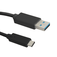 Qoltec 50492 USB 3.0 A-C összekötő kábel 1.5m - Fekete (50492)