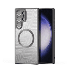 Dux Ducis Aimo Samsung Galaxy S23 Ultra Magsafe Tok - Átlátszó/Fekete (GP-140374)