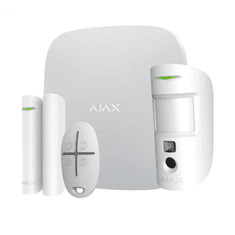 AJAX StarterKit Cam Plus Vezeték nélküli riasztórendszer szett - Fehér (20294)
