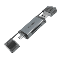 Akasa AK-CR-12 USB Type-A / Type-C Külső kártyaolvasó (AK-CR-12)