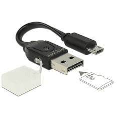 DELOCK 91709 Micro USB OTG Külső MicroSD kártyaolvasó (91709)