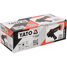 YATO YT-82827 Akkumulátoros sarokcsiszoló (Akku és töltő nélkül) (YT-82827)