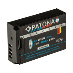 PATONA PT1396 (LP-E12) akkumulátor Canon fényképezőgépekhez 750mAh (PT1396)