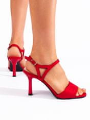 Amiatex Női szandál 108263 + Nőin zokni Gatta Calzino Strech, piros árnyalat, 38