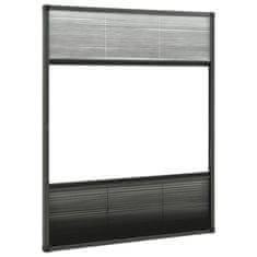 Vidaxl alumínium pliszé ablakszúnyogháló árnyékolóval 60 x 80 cm 148682