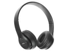 Verk 04110 P47 Bluetooth fejhallgató, vezeték nélküli fejhallgató mikrofonnal és MP3 lejátszó fekete