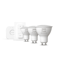 Philips Hue White and colour ambience 8719514340107 intelligens fényerő szabályozás Intelligens világítás készlet Bluetooth/Zigbee Fehér 5,7 W