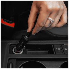 FIXED USB Type-C Autós töltő + USB Type-C kábel - Fekete (20W) (FIXCC20N-CC-BK)