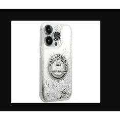 Karl Lagerfeld Apple iPhone 14 Pro Hátlapvédő Tok - Ezüst (KLHCP14LLCRSGRS)