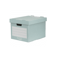 Fellowes Style Karton tároló doboz - Zöld/Fehér (4 db / csomag) (4481301)