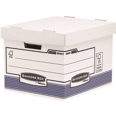 Fellowes Bankers Box System Standard archiváló konténer - Fehér/Kék (10 db / csomag) (0026101)