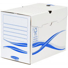 Fellowes Bankers Box Basic 200mm Archiváló doboz - Kék/Fehér (10 db / csomag) (4460403)