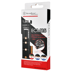 ECM25 belső M.2 portbővítő PCIe kártya (SST-ECM25-V2)