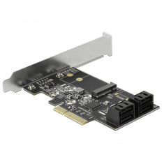 DELOCK 90396 4x belső SATA/1x M.2 port bővítő PCIe kártya (90396)