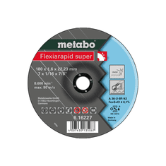 Metabo 616226000 Flexiarapid Super 180x1.6x22.23 Inox TF41 Vágókorong - 180mm (616226000)