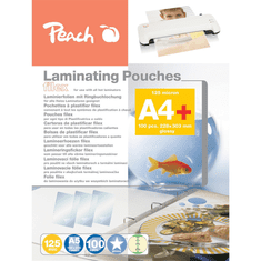 Peach A4 8mm műanyag hátlap - Fekete (25 db / csomag) (R-PB408-02)
