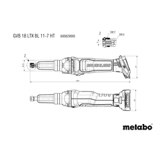 Metabo GVB 18 LTX BL 11-7 HT Akkus egyenescsiszoló (akku és töltő nélkül) (600829850)