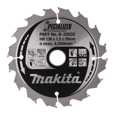 Makita B-33532 136mm Körfűrészlap (B-33532)