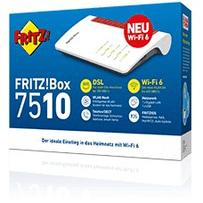 FRITZ!Box 7510 vezetéknélküli router Gigabit Ethernet Egysávos (2,4 GHz) Fehér (20002983)