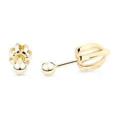 Cutie Jewellery Minimalista fülbevaló sárga aranyból Z5013-30-X-1