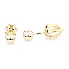 Cutie Jewellery Minimalista fülbevaló sárga aranyból Z5014-30-X-1